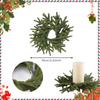 Norfolk Pine Garland Artificial Snow Pine Garland for Christmas Home Table Centerpieces Christmas Candle Rings Wreath