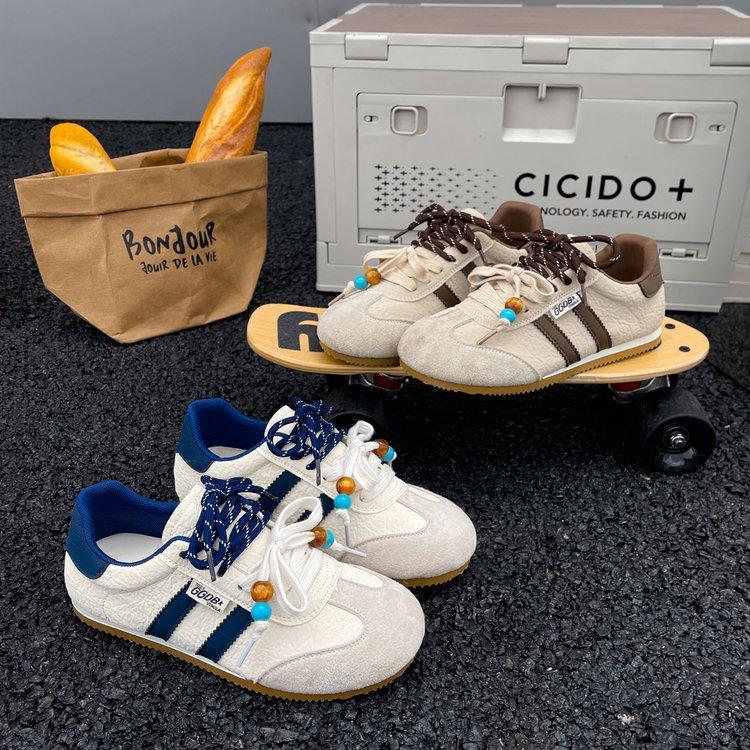 Popular German Training Shoes Women Look Thin 2025 New Summer and Autumn Versatile Breathable Lightweight Soft Sole Casual Forrest Gump White Shoes