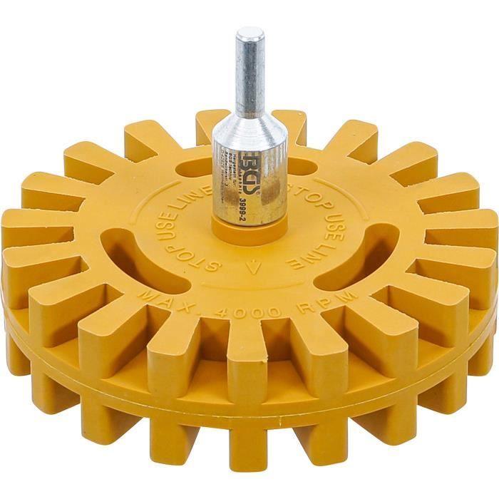 Gommes D'autocollants - BGS - 3999-2 - Ø100mm - Caoutchouc - Vitesse Max 4000 Tr/min