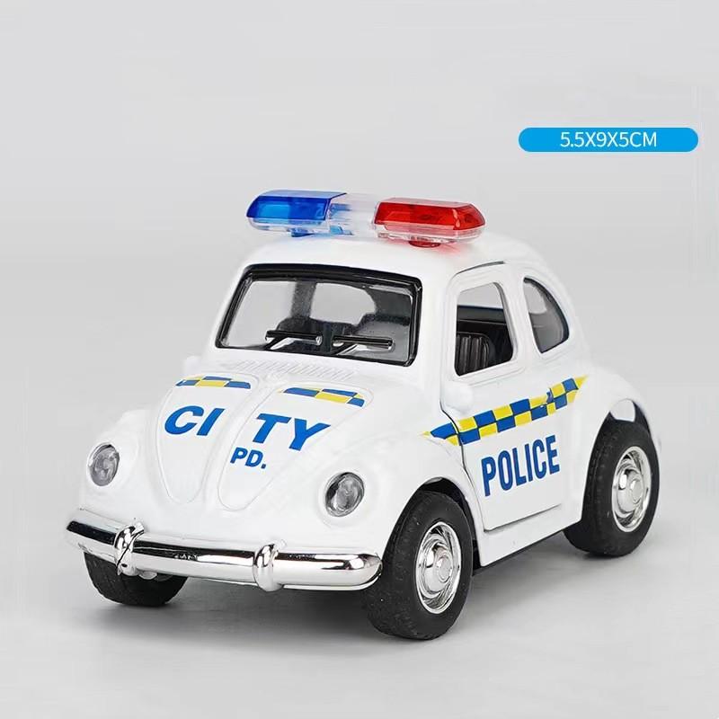 

1/38 модель автомобиля из сплава Q Edition, ретро мини-отливки под давлением и игрушечные полицейские машины, моделирование маленьких автомобилей, коллекция игрушек, детские подарки 1/38-Size:5.5*9*5cm белый