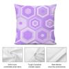 Purple Geometric Art Cushion Cover Soft Plush Fabric DoubleSided Printed Cushion Covers for All Seasons Modern Home Decor