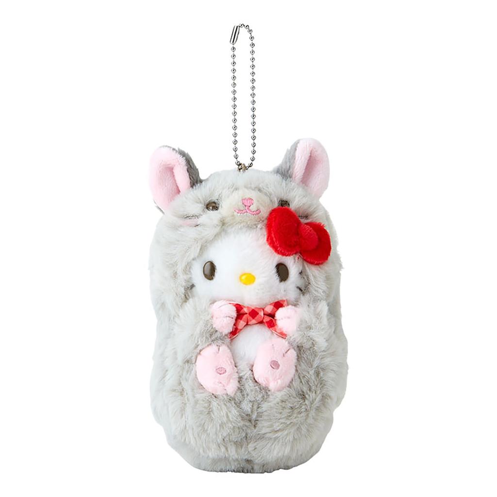 Sanrio Mascot Holder Forest Hello Kitty Plush Keychain 009628 (Small Animals)