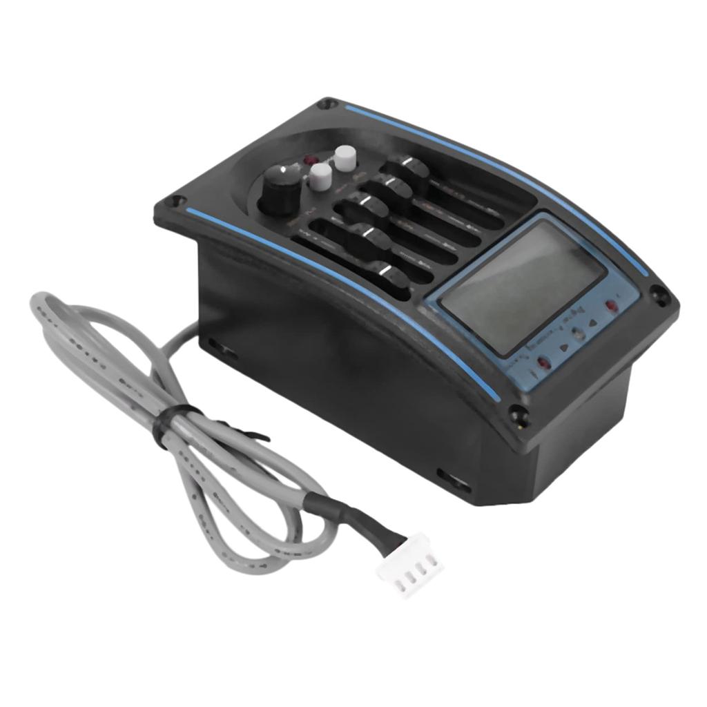 Mkphargin LC-5 Acoustic Guitar Pickup EQ Preamp LCD Tuner Equalizer Microphone 5-Band