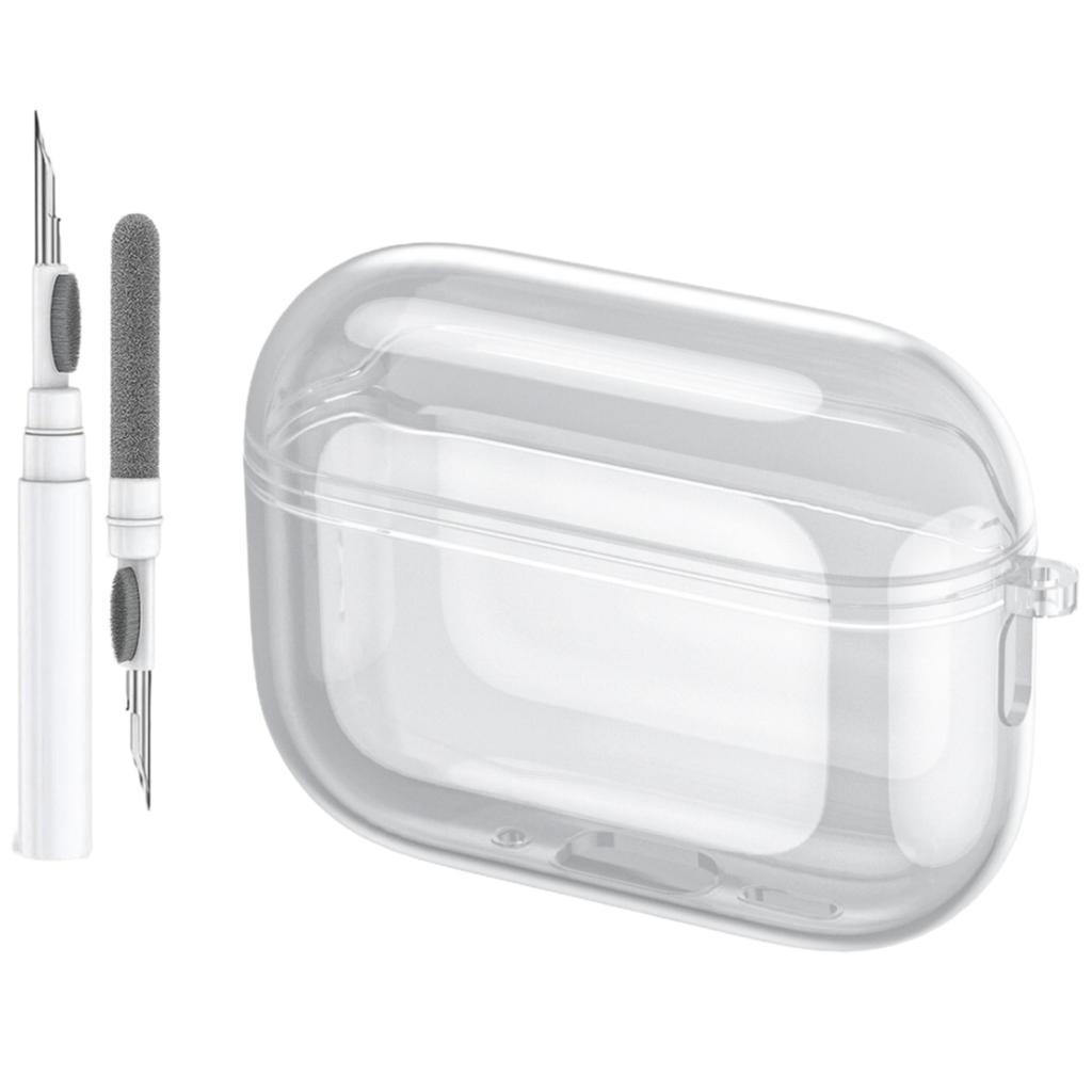 Soft TPU Case for Airpods Pro 3 New Leather Texture Protective Shockproof Case with Lanyard and Cleaning Kit For Airpods Pro 3