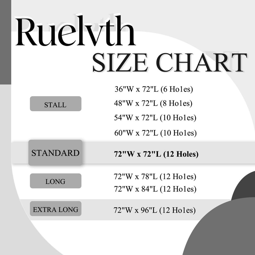 Mountain Shower Curtain, Navy Blue Misty Forest Shower Curtain Set Waterproof Nature Scenery Bathroom Decor with Hooks, 72x72 Inch