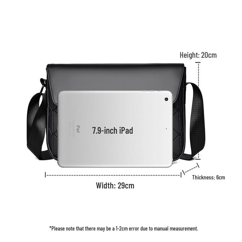 High-End Herren Crossbody Schultertasche - Stilvolle Business Messenger Bag