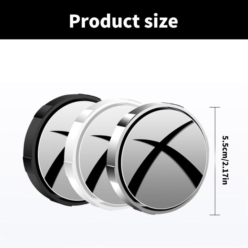 2pcs Suction Cup Type Blind Spots Mirrors 2inch Round Glass Convex Mirror Side Rear View Mirror for Car SUV Automotive