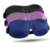 Seitenschläfer Schlafmaske 3er-Pack, Lichtblockierende 3D Schlafmaske, Nacht-Augenmaske für Männer und Frauen, Schwarz, Blau und Lila