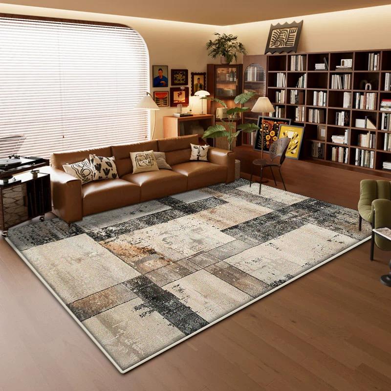 Modern Geometric Large Carpets Living Room Luxury Decoration Bedroom Non-slip Rug Easy Cleaning Kitchen Bath Floor Mat Washable