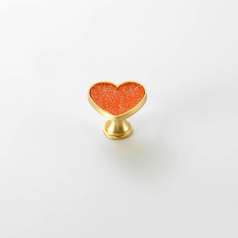 2 ks úchytky zásuvky Originalita Bez vrtání Kreslený S diamantem Moderní úchytka zásuvky Tvar srdce Kovová základna