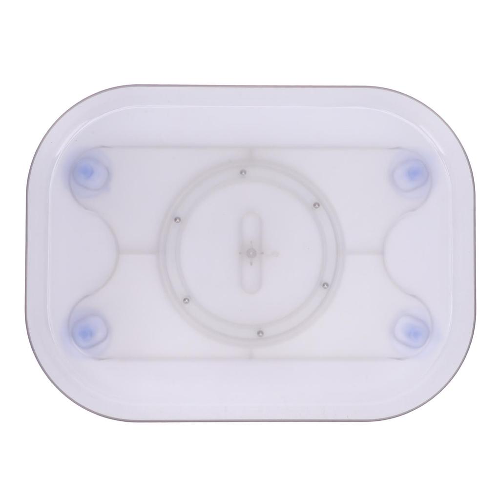 Refrigerator Lazy Turntable Organizer Square Clear Acrylic PET Rotating Fridge Tray for Kitchen