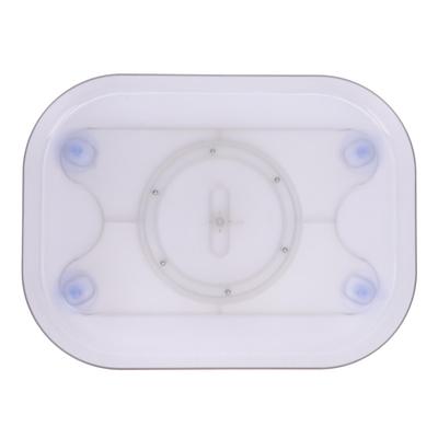Refrigerator Lazy Turntable Organizer Square Clear Acrylic PET Rotating Fridge Tray for Kitchen