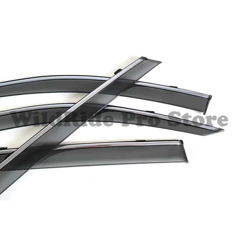 1 Set Compatible with Volkswagen T-Roc 2018-2024 Rain Visors Molded Thickened Window Rain Deflectors Rain Guards Modification Ac