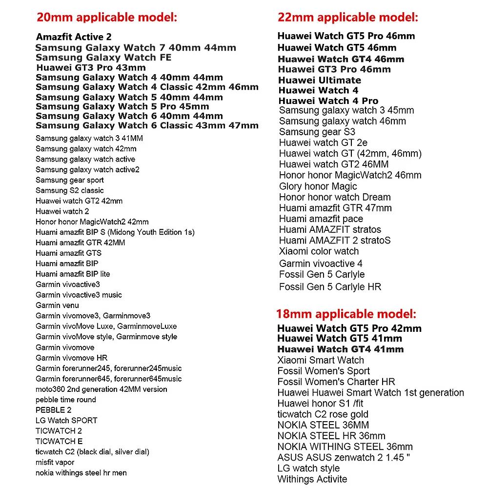 Resin Transparent Band For Huawei Watch GT5/4 GT3/5pro 46mm For Samsung Galaxy Watch 6 3 45mm Gear S3 Lady Strap for Seiko 22mm