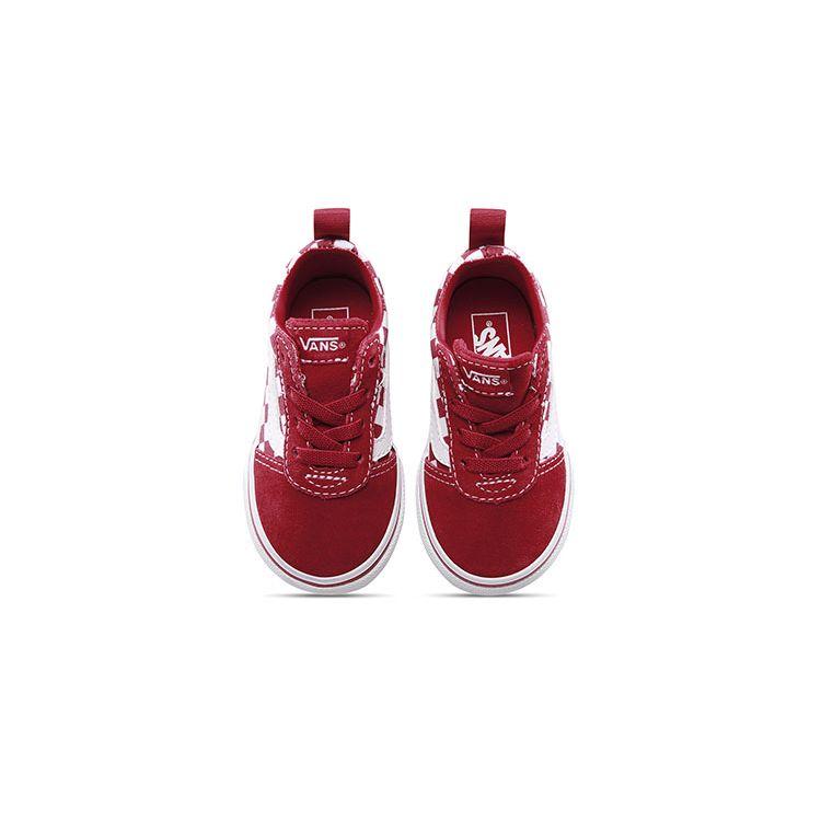 Vans Slip Resistant Cushioning Low Top Skate Shoes Baby Sneakers Red VN0A3QU1UK7