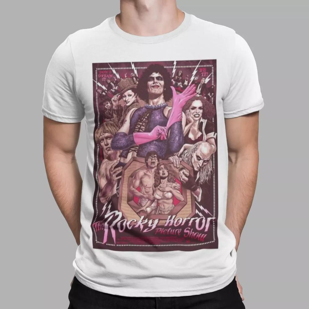 Rocky Horror T-Shirt Picture Show Movie Retro Film 70s 80s Colour Poster Unisex T-Shirt XXXXL