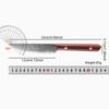 Damascus Steel Kitchen Knife Boning Paring Utility Knife Chef Knife For Fruit Vegetable Meat Fishing Cutting Tools