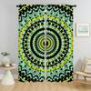 Partition Trippy Vibrant Mandalas Curtains for Living Room Curtain Shades Tulle for Bedroom Home Interior Curtains 2 Pieces