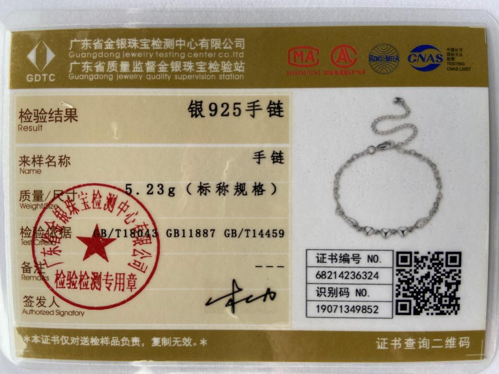 925 Sterling sølv tre hjerte armbånd for kvinner bryllupsfest mote sjarm smykker