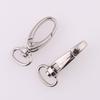41mm Nickel-Plated Alloy Dog Clasp Keychain with Pendant Buckle