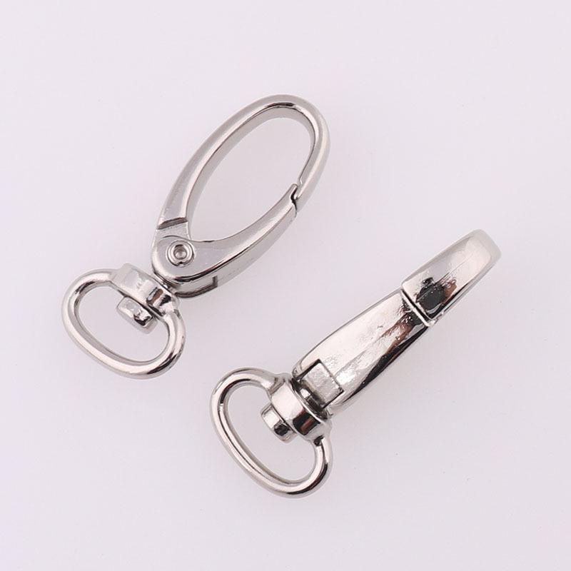 41mm Nickel-Plated Alloy Dog Clasp Keychain with Pendant Buckle