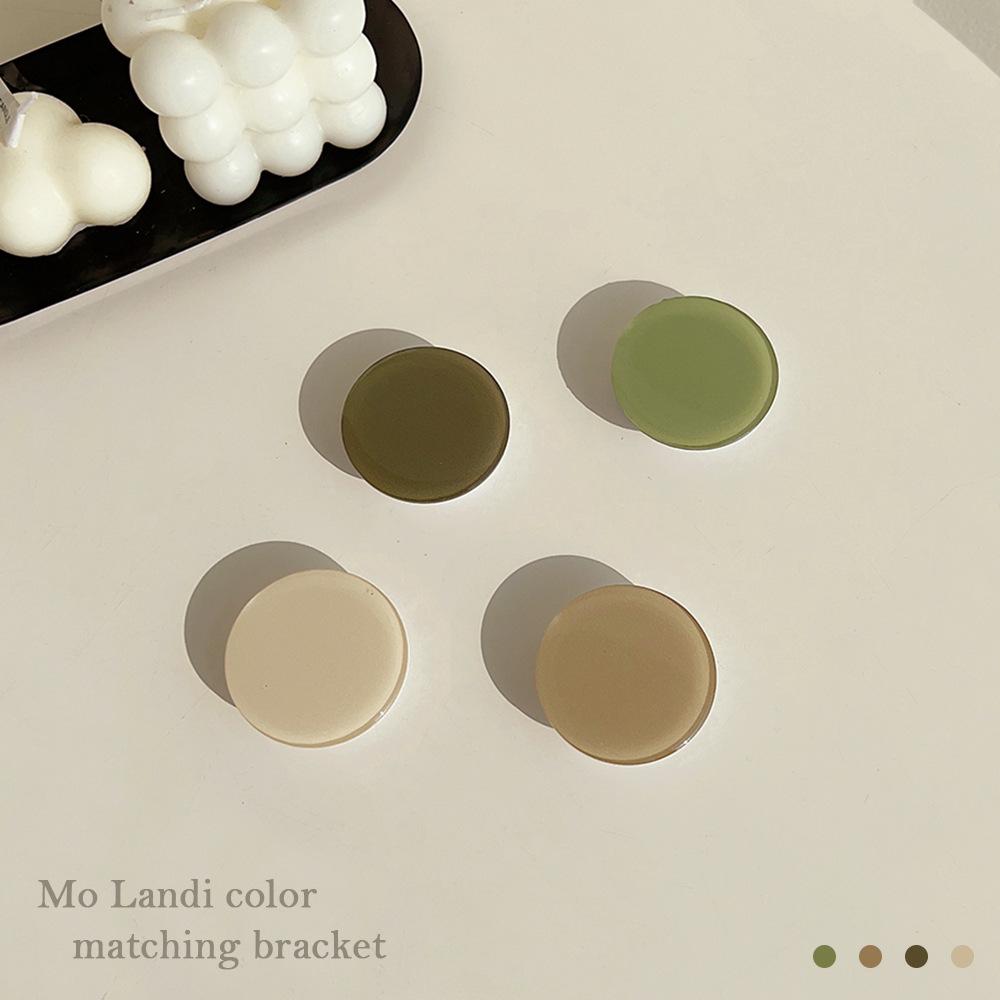 Simple foldable and retractable mobile phone holder