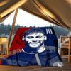 1pc Neymar Outdoor Flannel Blanket, Soft,