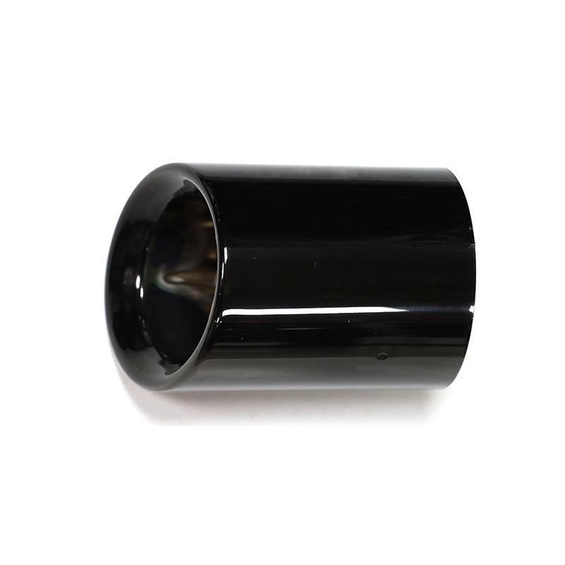 Black Round Tailpipe Cover for BMW X3/X4 G01/G02 - No Damage Installation