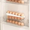 Egg Storage Box Organizer for Refrigerator Rolling Egg Organizer Holder Fridge Storage Organizer Food Storage Container