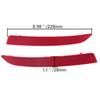Car Tail Light Rear Bumper Reflector Lights Red Lens for BMW 5-Series 530dX/535d/528i F10/F18 Sedan 2014-2017 Facelift