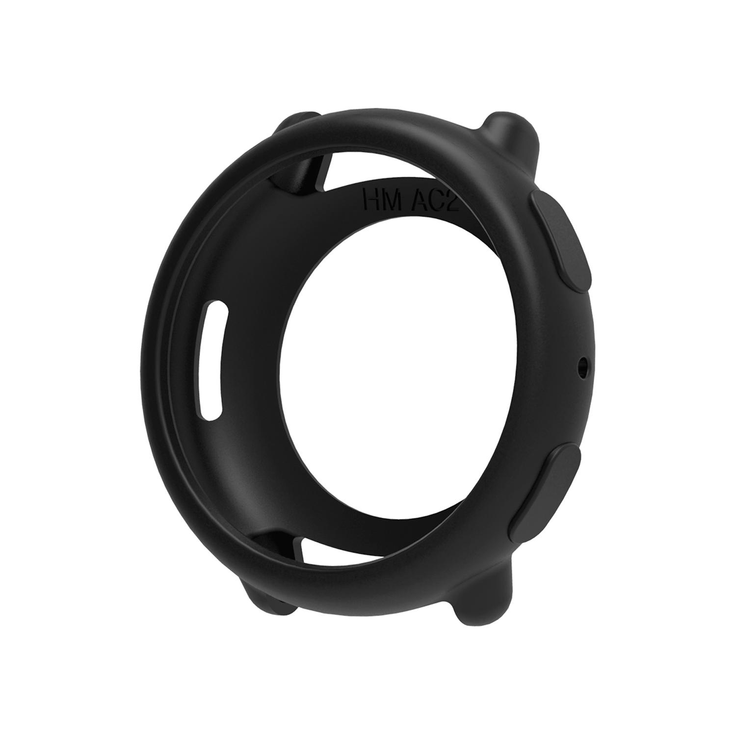 

Силіконовий Захисний Чохол Оболонка Для Huami Amazfit Active2 Розумний Замінний Аксесуар Рамка Чохли Екранний Захисний Чохол чорний