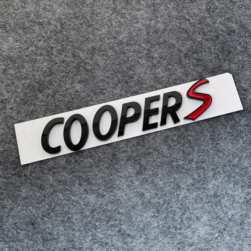 

3D ABS Car Bagde Chrome Black Countryman Letters Logo Emblem Trunk Sticker Accessories For BMW MINI Cooper S R60 F60 U25 JCW R53