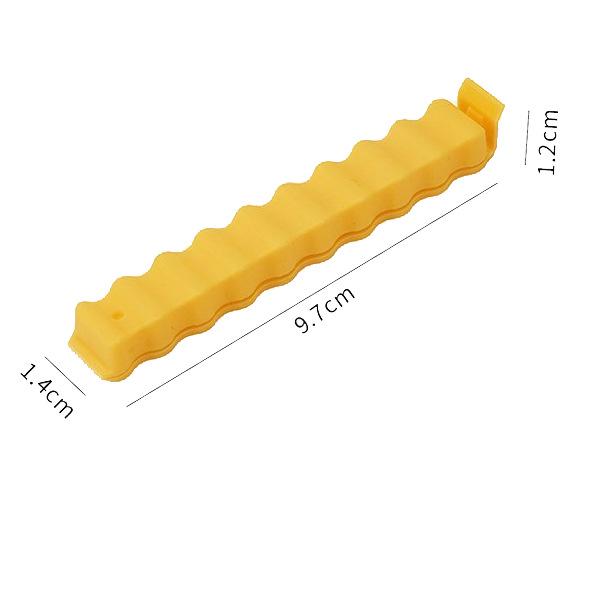 

Striped Snack Bag Clips: Moisture-Proof French Fry Sealer & Refrigerator Magnet