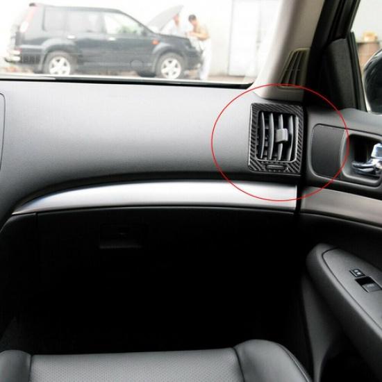 2Pcs For Infiniti G37 Sedan 2010-2013 Carbon Fiber Side AC Air Vent Cover Trim