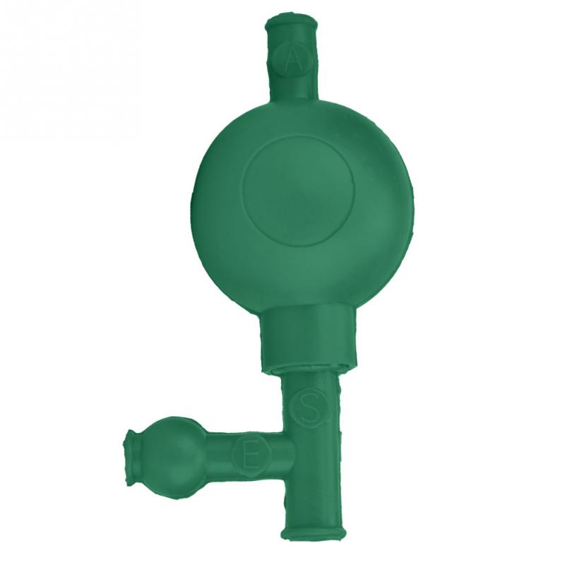 Lab Professional Rubber Suction Bulb Pressure Quantitative Pipette Filler with 3 Valves Red/Green Lab Rubber Suction Bulb