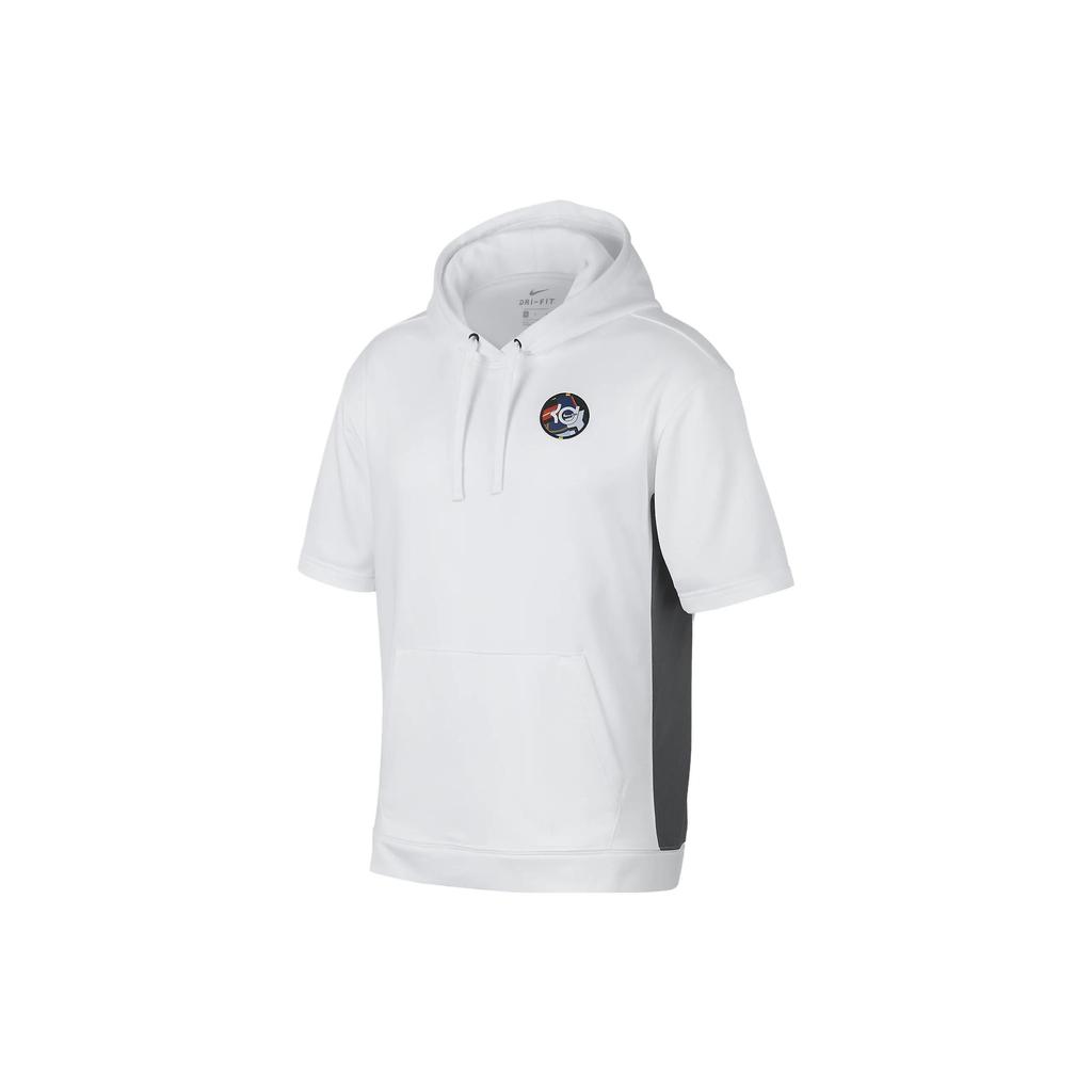 Nike Durant Hooded Short-Sleeve Sweatshirt Men Tops White AT3190-100