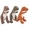 Fun Pet Toy Pet Dinosaur Chew Toy For Dogs Puppy Squeaker Squeaky Plush Bone Molar Dog Toy Pet Training Dog Accessory
