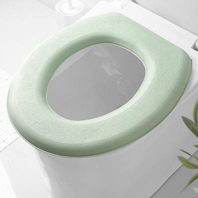 Wasserdichte Waschbare Weiche Toilettensitzauflage - O-Form Bidet Closestool Matte Pad für Badezimmerzubehör