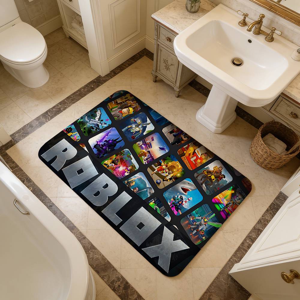 Hot Game-R-Robloxes Door Mat Nordic Style Bedroom Living Room Doormat Home Balcony Anti-Slip Alfombra