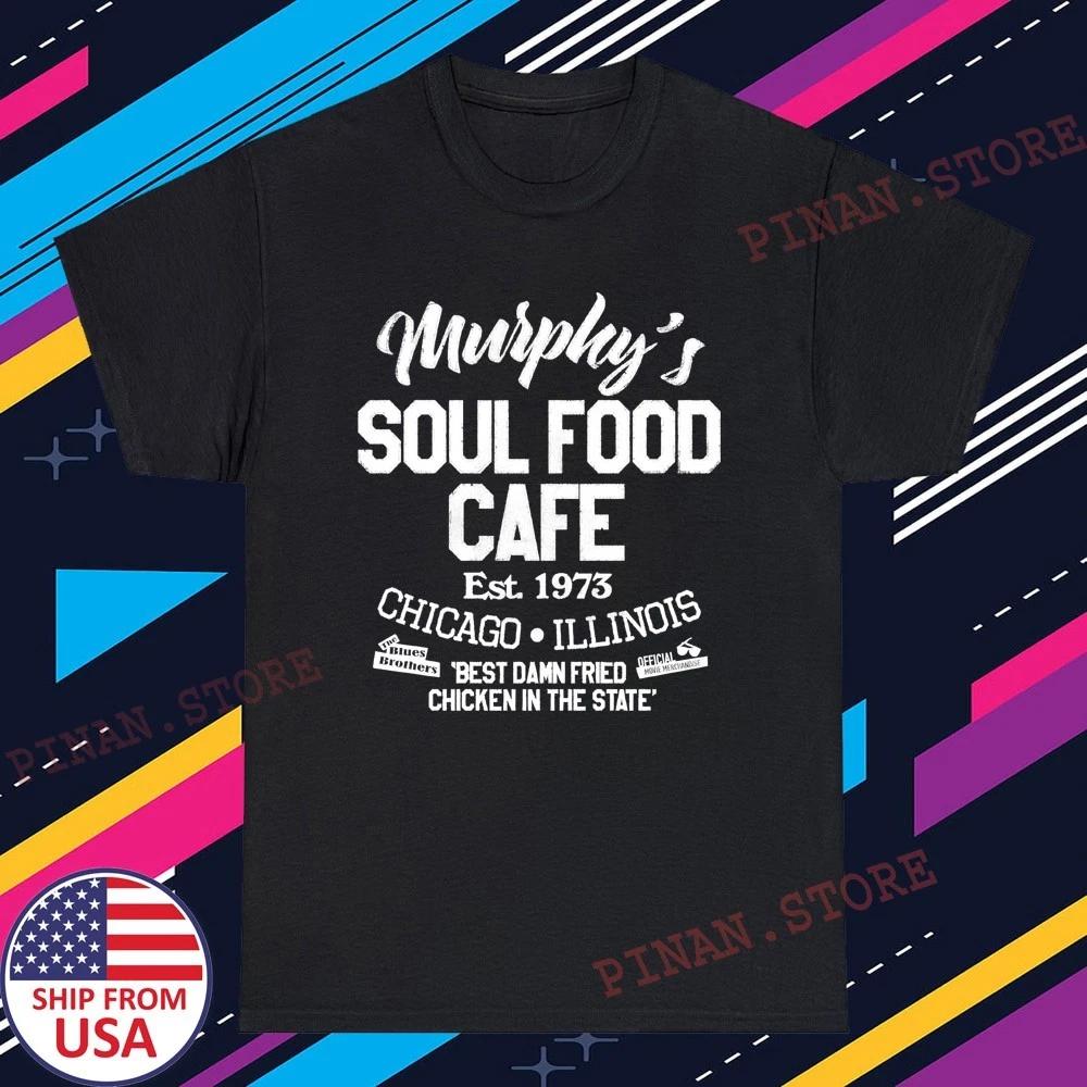 

Blue Brothers Murphy s Soul Food Café Fired Chicken Men s Black Size S-5XL 4XL