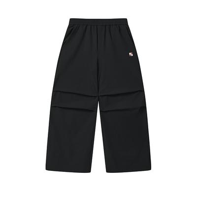 Original Simple Personality Trendy Fashion Classic Retro Sports Versatile Comfortable Woven Casual Pants Women Bottoms F11W619801FBK
