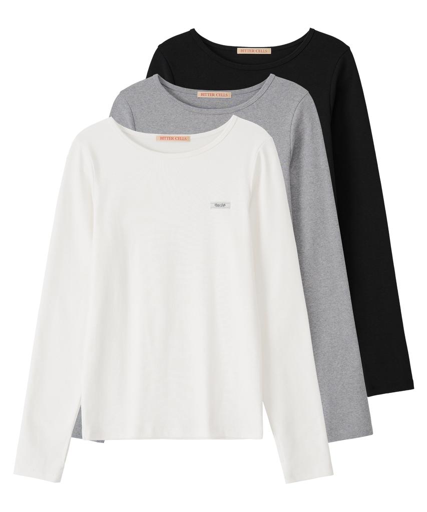 Biteoseljeu [Set] Essential Long & 3/4 Sleeve Tee
