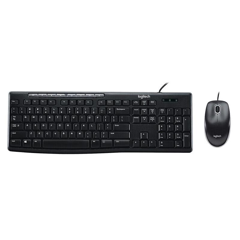 

Logitech MK200 Wired Keyboard and Mouse Combo