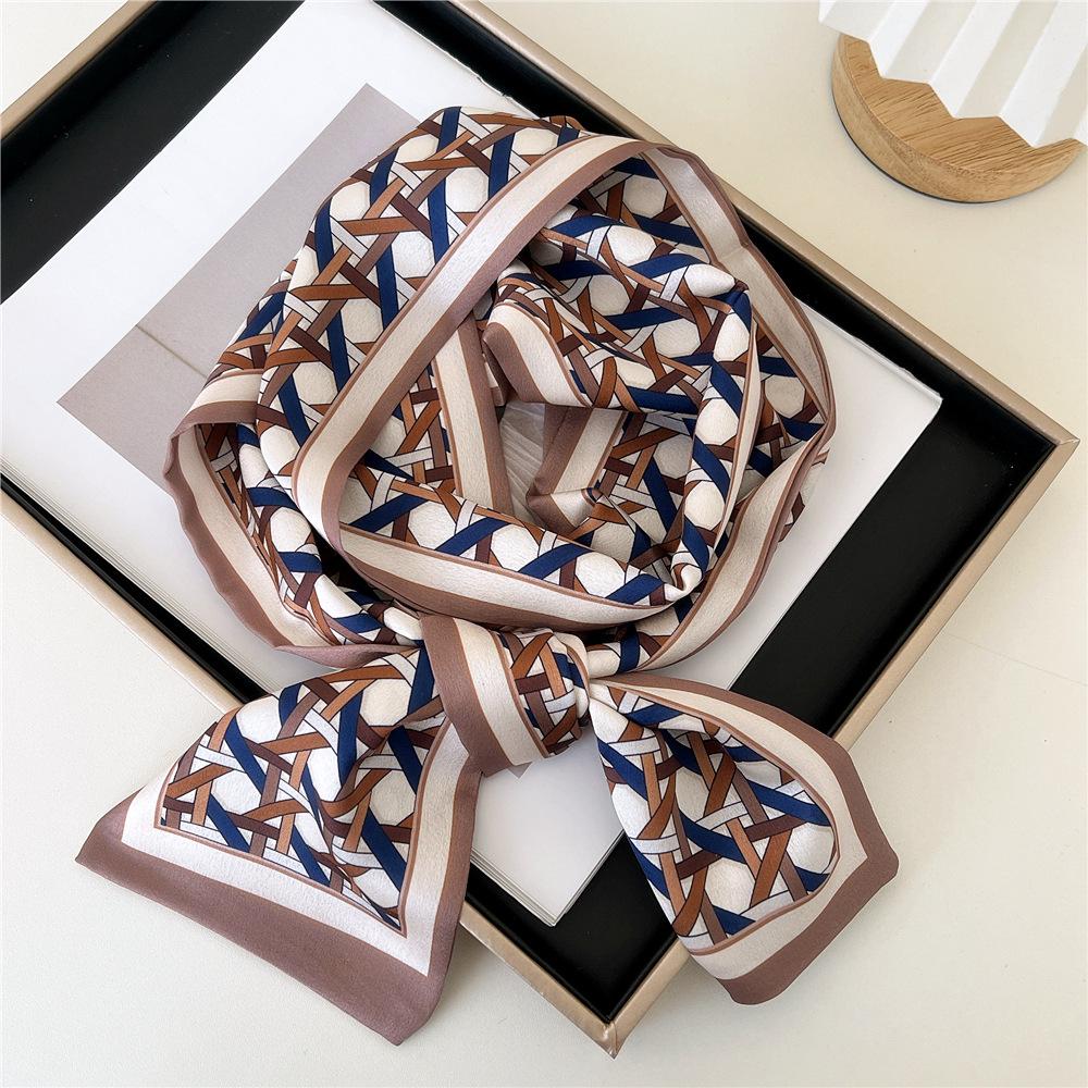 Pingjiao New Style Spring And Autumn Professional Decoration Versatile Small Silk Scarf Women'S Scarf Narrow Long Hair Strap Tie Bag Belt