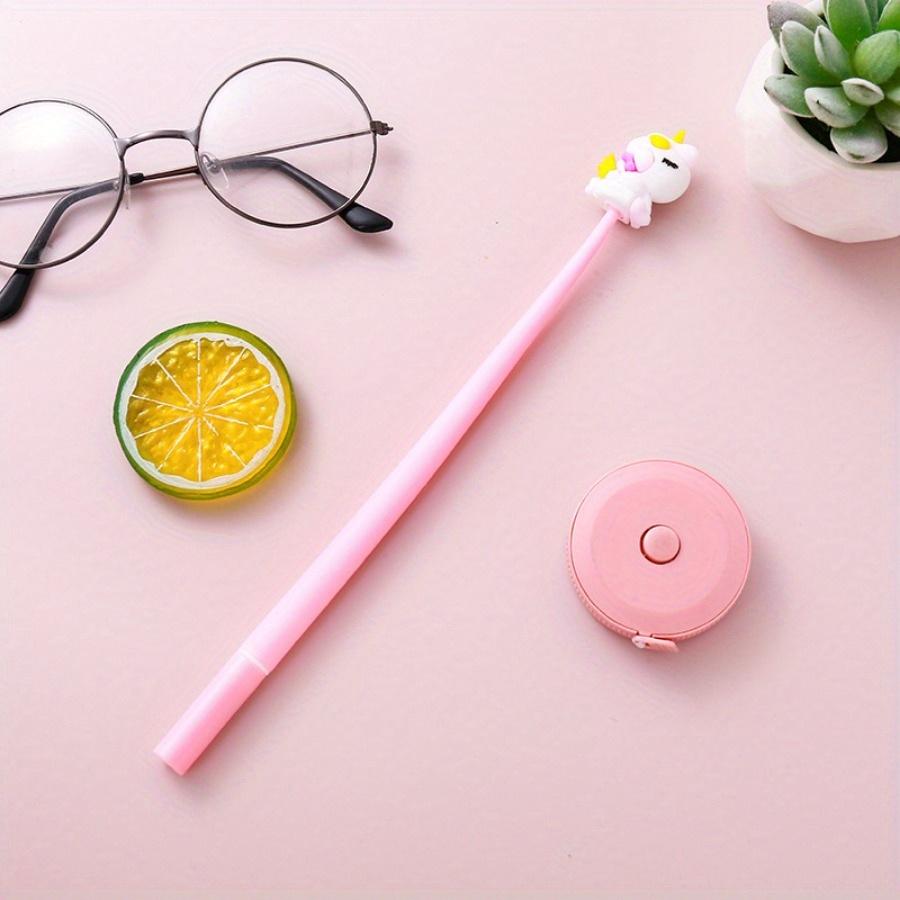 48Pcs 0.5mm Cute Unicorn Shape Neutral Pen, Cute Style Durable School Learn Water-based Pen for Awarding Student Prizes, Smooth Writing Office Supplie