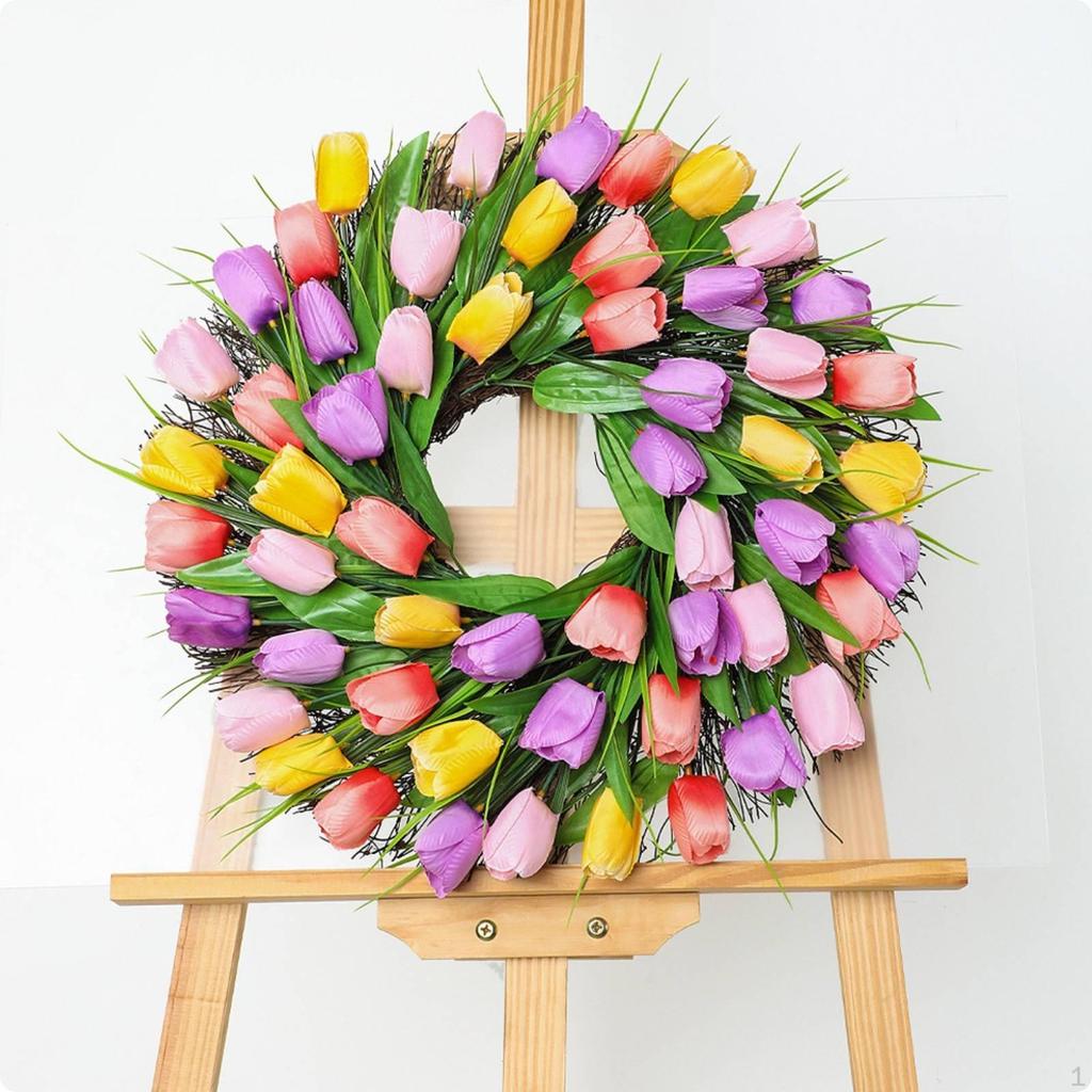 Artificial Flower Wreath Family Appreciation Day Gift Lively Colors Home Decoration