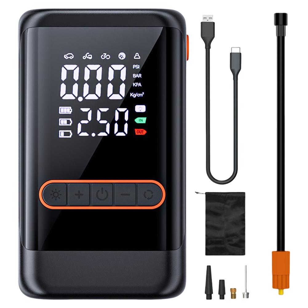 Portable Air Compressor USB Rechargeable Wireless Tire Inflator High Pressure Air Pump Motorcycle Inflation Accessories