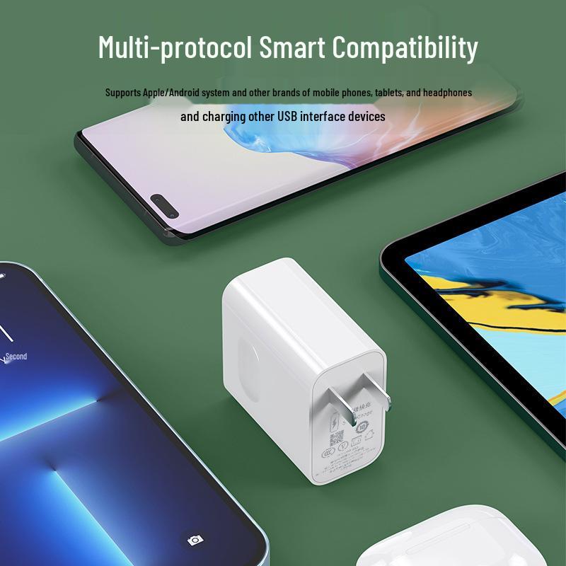 18W Fast Charger 3C Certified for Huawei, OPPO, Xiaomi, VIVO - Supports All Protocols, 5V/3A SuperCharge
