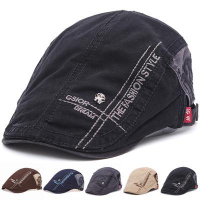 Fashion Decoration Outdoors Peaked Cap Cotton Adjustable Beret Hat Spring and Autumn Men Trucker Hats Newsboy Caps