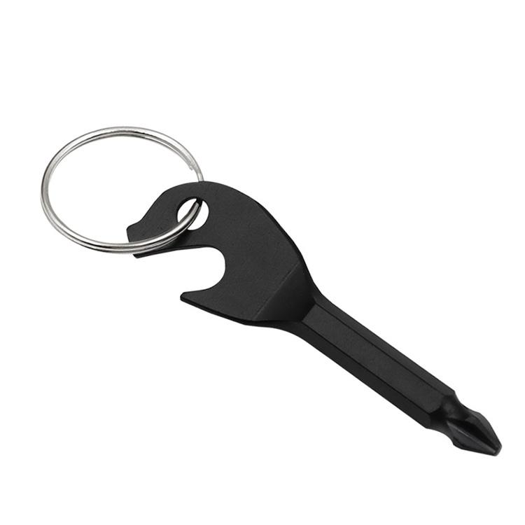 Keychain Multitool Bottle Opener and Screwdriver Key Shape Phillips Pocket Repair Tool